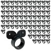 [100-Pack] PROCURU 1/2-Inch Plastic Suspension Hy-Ear Pipe Clamp, Mickey Mouse