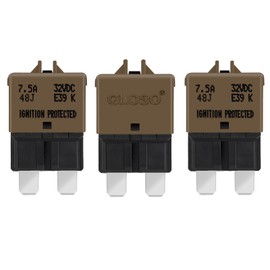 GLOSO Blade Fuses Car Fuses for Car Motorhome Boat Motorcycle Manual Reset Pack of 3 7.5A E39