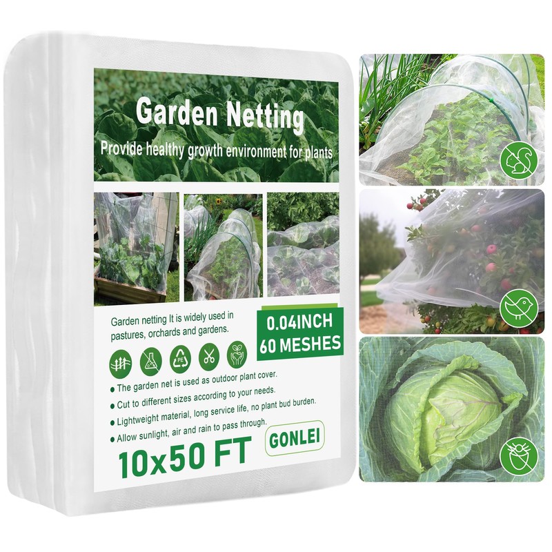 GonLei GonLei Garden Netting 10 X 50 FT Mesh Netting