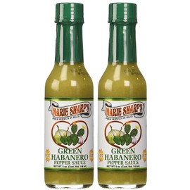 Marie Sharps Green Habanero Pepper Sauce 5 oz (Pack of 2)