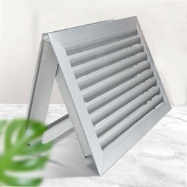 Door Vents for Interior Doors Two Sided, 20” x 12” Door Louver Vent Aluminum Louvered Door Vent White Door Air Vent Grille for Bathroom Garage Cabinet