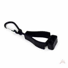 Clip carabiner mountaineering hook stainless steel black 4ea