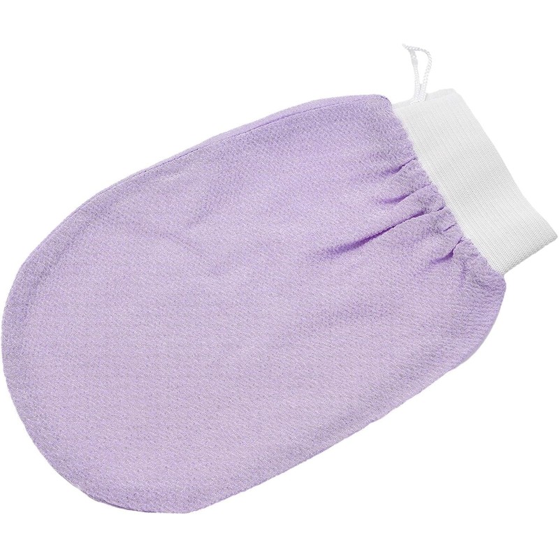 Guante Exfoliante Marroquí Kessa Morado Claro para Limpieza Profunda y