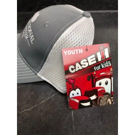 Flexfit Youth International Harvester Grey with White Mesh Back Flex Fit Cap A2662-YTH