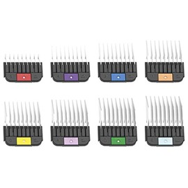 Wahl Wahl Professional Animal Stainless Steel Attachment Guide Comb Set for Detachable Blade Pet, Dog, Cat, and Horse Clippers (3390-100)