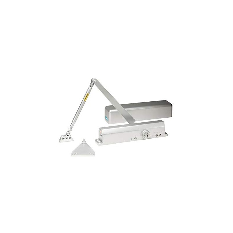 Global Door Controls Commercial Full Cover Door Closer in Aluminum