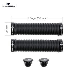 LONGUS Handlebar Grip Loring, SZ, 2 x Double Lockring FA003834001