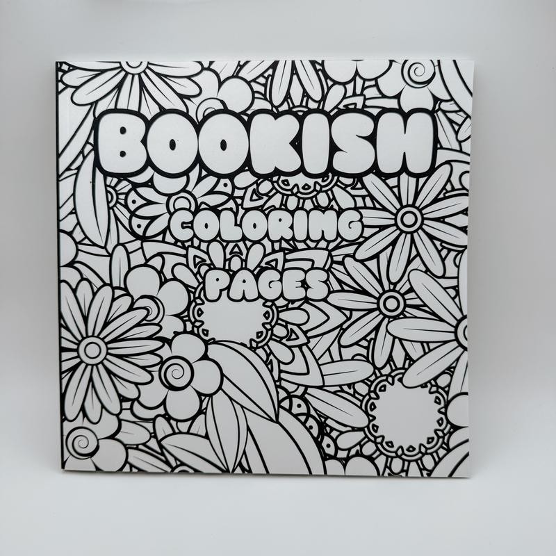 Adult Bookish Phrases Coloring Book With Extra Cozy Items Book