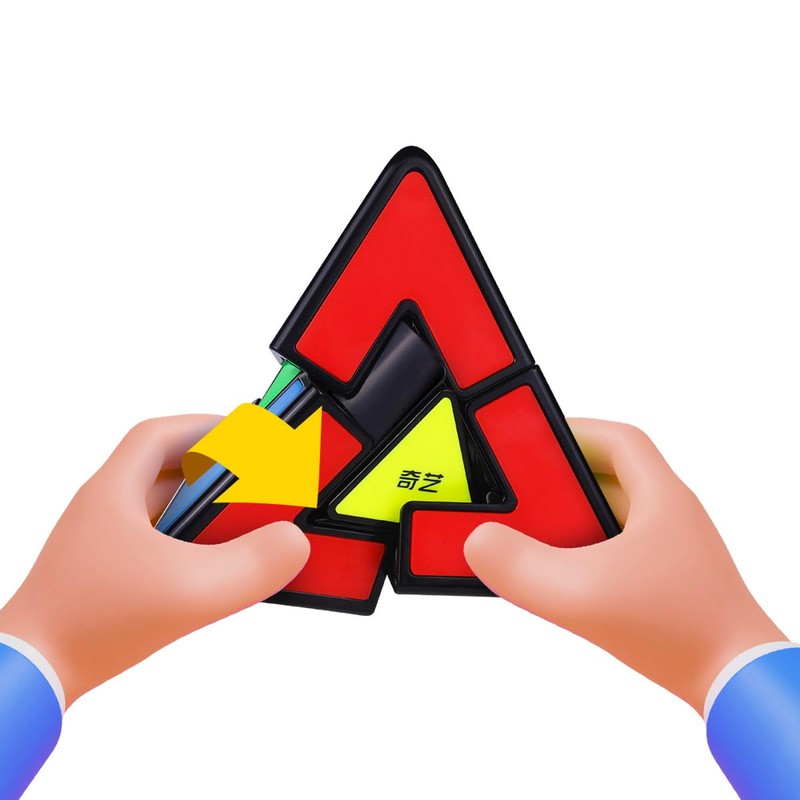 Oostifun Pyraminx Duo Irregular Pyraminx Cube Pyramid Triangle Four Axis