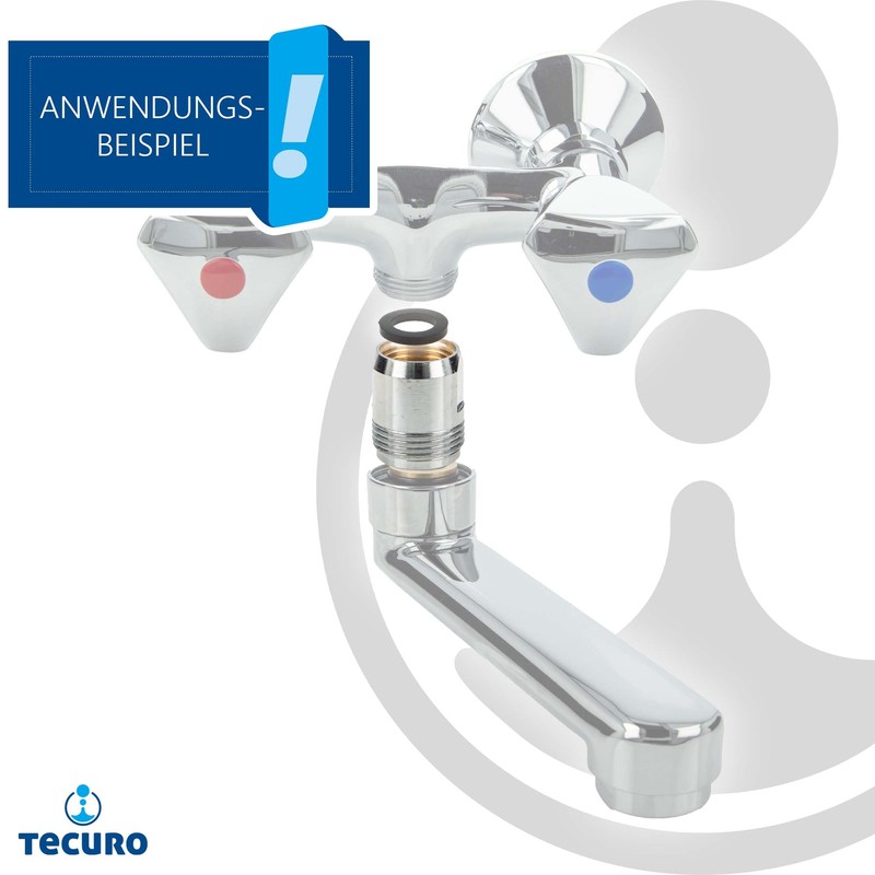 tecuro Adapter for Spouts on Fittings 1/2 Female x 3/4