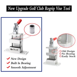 OLE ANDIGO Golf Club Regrip Vise Tool Professional Golf Club Gripping Station with Hook Blade Utility Knife,Quick Shaft Clamp,Golf Club Shaft Clamp Gripping Vise Tool for Domestic,Golfer