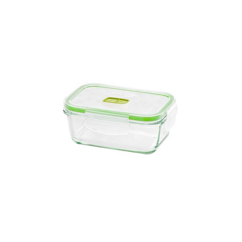 GioStyle 2 in 1 Rectangular Glass Container, 17 x 12