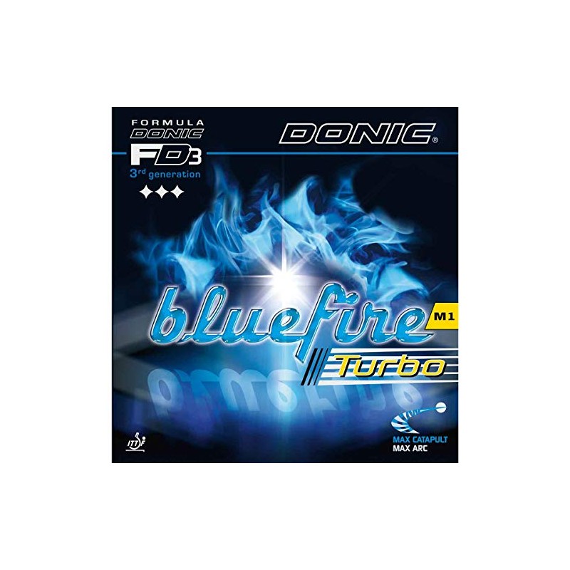 Donic Rubber Bluefire M1 Turbo, options 2,0 mm, black