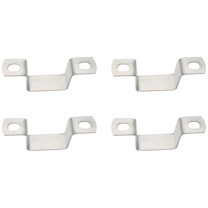 HAJXZH 4 PCS Square Pipe Clamp Stainless Steel Square Connector