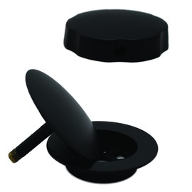 Westbrass A50TE-62 Standard 1-1/2" Replacement Trim for Cable Drive Bath Drain Waste & Overflow Assemblies, 1-Pack, Matte Black