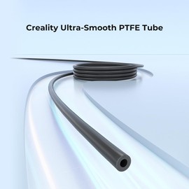 Creality Ultra-Smooth PTFE Tube 1M, 1.75mm Filaments, Smooth Feeding Preferred High-Speed Printing for Bambu Lab A1/A1 mini/P1P/P1S/X1C, for Creality K1/K1 Max/Ender Series and All FDM 3D Printer