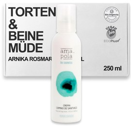 AMAPOLA BIOCOSMETICS Cream "Camino de Santiago" - Tired Legs - Moisturiser and Protection for Tired and Cracked Feet - Ecological, Natural and Vegan Ingredients [250 ml]