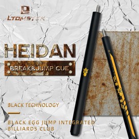 YEUEK Little Monster Carbon Fiber Break Jump Cue 3-Piece Jump Cue Break Pool Cue Stick 19.5oz 12.9mm Tip with Soft Bag