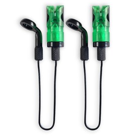 TJR Tackle Mag Elite Bite Indicators Bobbins with Magnetic Line Clip, 2 Pack (GREEN)