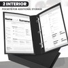 Henoyso 4 Pcs Legal Size Binder 3 Ring 2" Durable