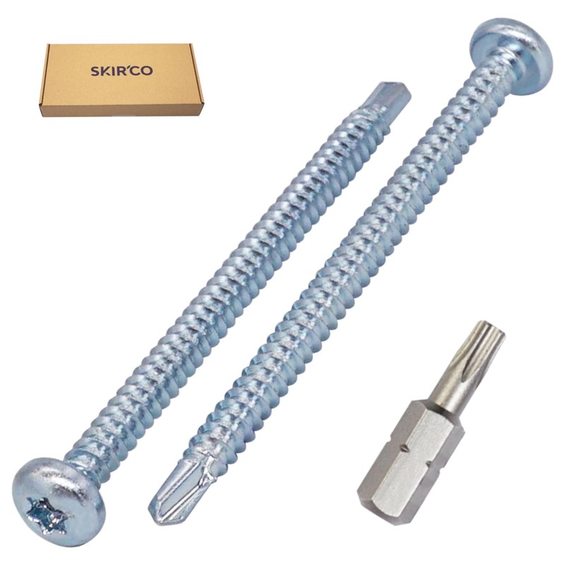 SKIR'CO (Pack of 100) Self Drilling Screws 4.8 x 70