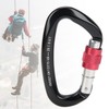 Mountaineering D Locking Carabiner Clips Alloy Heavy Duty Carabiner for