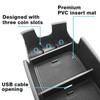 BestEvMod Center Console Organizer Tray Armrest Storage Box Accessories ABS