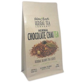 Herbal Chocolate Chai Tea - Herbal Blends Tea Series by Palm Beach Herbal Tea Company (30 Tea Bags)