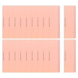 PATIKIL Guided Reading Strips, 20pcs Highlight Colored Overlay Bookmark Reading Tracking Ruler Teacher Teaching Supplies for Classroom, Light Orange