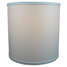 Fenchel Shades | 12" Top Diameter x 12" Bottom Diameter x 12 (Spider Attachment) Drum Lamp Shade - (Shimmer - Arctic Ice)