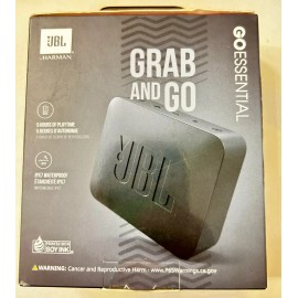 JBL Go Essential, A compact waterproof Bluetooth speaker with great sound.