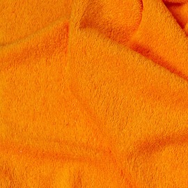 Kt KILOtela - Cotton Terry Towel Fabric, Making Towels, Baby Accessories, Bathrobes, 160 cm Wide, Length to Choice of 50 in 50 cm, Orange