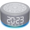 Hushing 【3 in 1】 Sound Machine Alarm Clock Night Light
