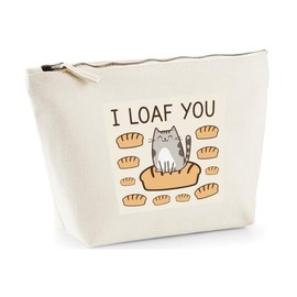 Hippowarehouse I Loaf You Printed Make up Cosmetic wash Bag 18x19x9cm