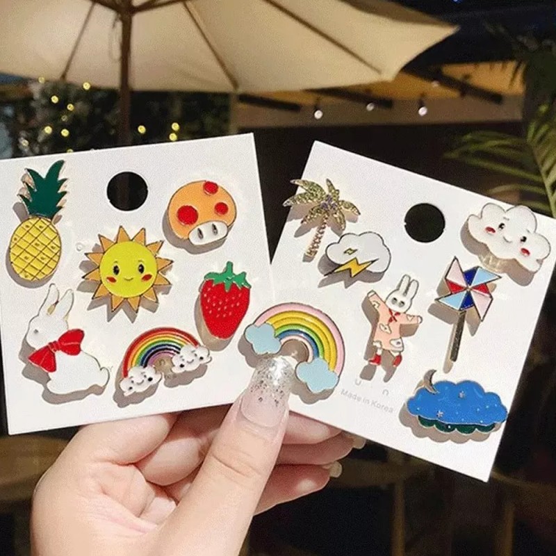 THE9SHOP Paquete Pines Pack Broches Metalicos Pines Kawaii Al Azar