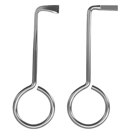 Set of 2 Professional Lock Pick Set, Universal, Universal Key for Room Doors, Made of Stainless Steel Beard Key, Lock Pick Set, Opens Almost Any Door, Locksmith Door Opener Key