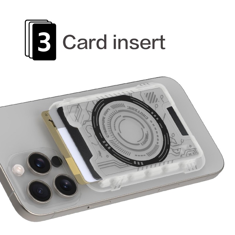 HZmeris Magnetic Card Holder, ID Holder Wallet Credit Card Magnetic