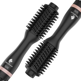 Hair Dryer Brush Blow Dryer Brush in One, MiroPure 4 in 1 Hair Dryer and Styler Volumizer with 4 Speed Temp Settings, Hot Air Brush with Oval Barrel for All Hair Style and Fast Drying, Rose Gold