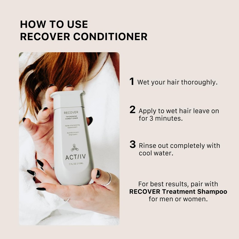 ACTIIV Recover Thickening Conditioner (Unisex) | Supports Optimal Hair Care