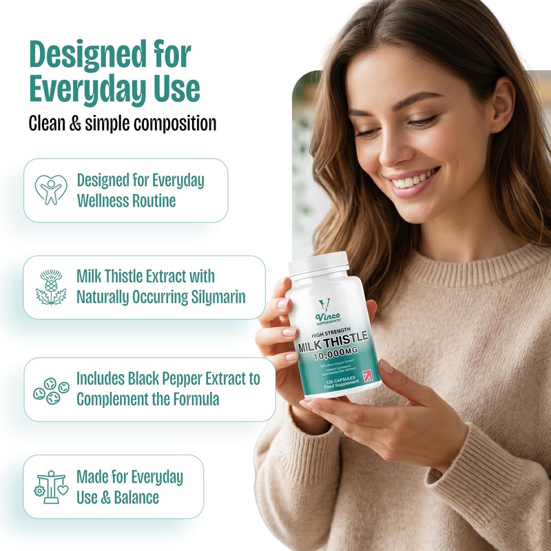 Milk Thistle High Strength 10000mg - 400mg Silymarin per Capsule