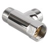 Laroal G1/2 Inch Diverter Valve T-Type Adapter 3-Way T-Type Adapter