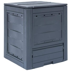 vidaXL Garden Composter Gray 23.6“x23.6”x28.7“ 68.7 gal