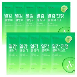 Deweytree AC Deep Calming Mask, 1 pack, 10 pieces / 듀이트리 AC 딥 진정 마스크, 1개입, 10개