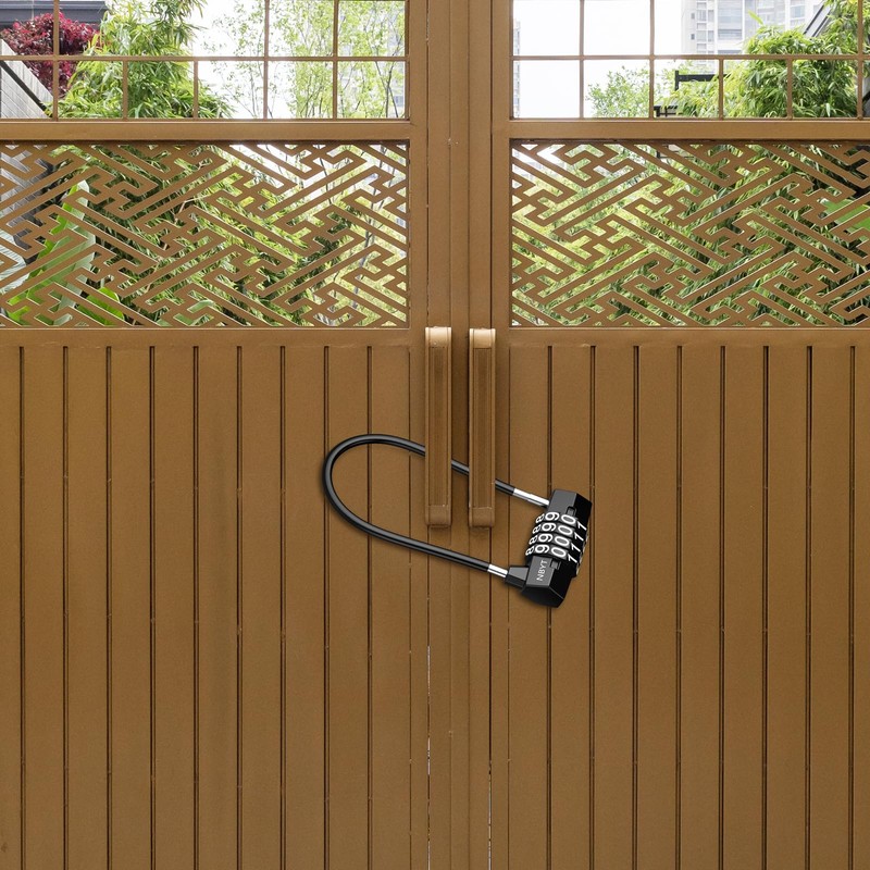 Brifit Combination Padlocks, Long Shackle Padlock with 4 Digit Code,