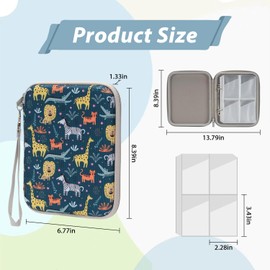 L0famy Card Case for Yoto Cards, Trading Card Album Soft Portable Folder with Zipper | Card Binder Holder with Sleeves for Travel | Trading Card Game Collection | Card Storage 80 Pockets Player