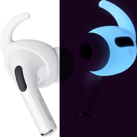 elago 4 Pairs AirPods Pro Ear Hooks Covers - Comfortable and Secure Fit, Improved Sound Quality, Precise Cutout Design, Accessories Compatible with AirPods Pro [US Patent Registered] (Nightglow Blue)