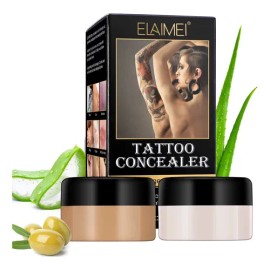 Kit Doble Cancelador Tatuaje Alta Cobertura Impermeable Neutra