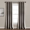 Lush Decor Prima Velvet Solid 100% Lined Blackout Grommet Window