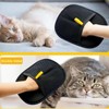 Set mit 2 doppelseitigen Tierhaarhandschuhen, Fellpflege-Handschuh für Hunde und Katzen,