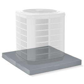 HVAC Premium Plastic Equipment Pad for HVAC & Generator Systems 36" x 38" x 3"- [Consists of 2 Pcs 18" x 38" x 3"]